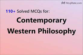 English Subject MI( Modern and Contemporary Western philosophy)